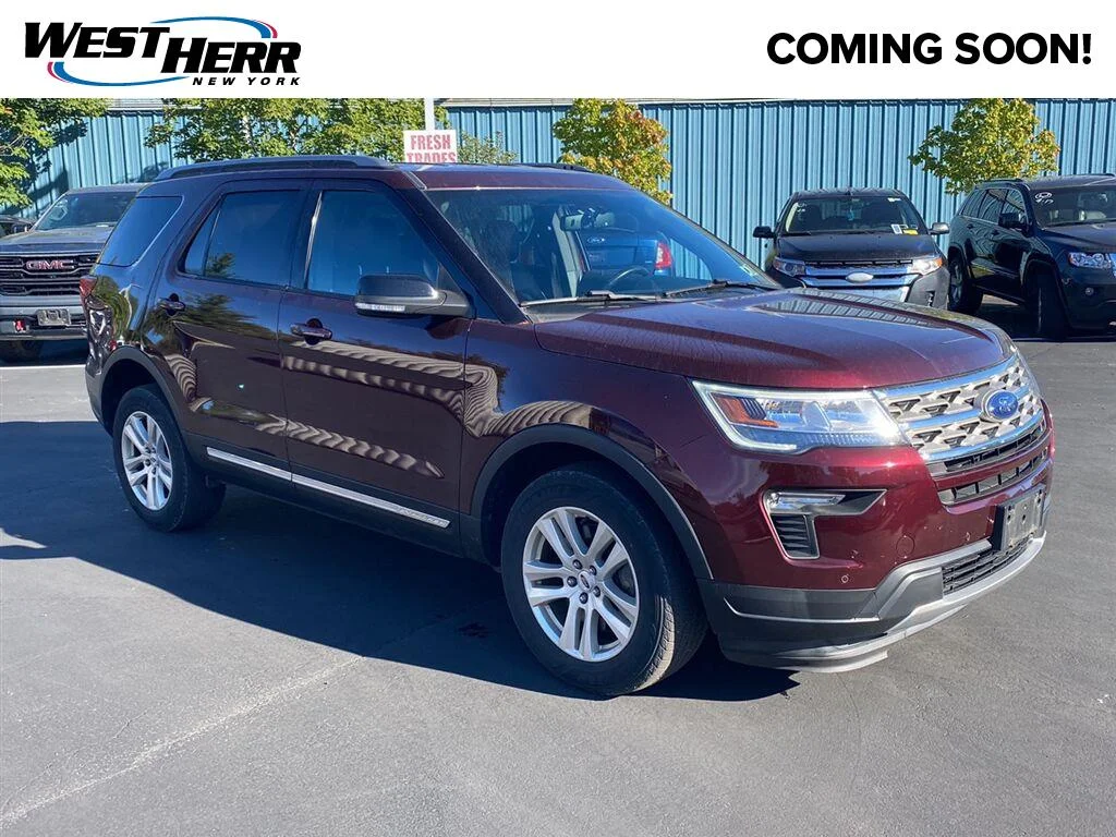 Used 2018 Burgundy Velvet Metallic Tinted Clearcoat Ford XLT image 1