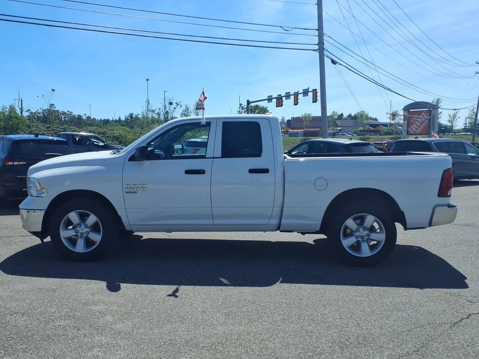 Used 2024 Bright White Clearcoat Ram SLT image 8