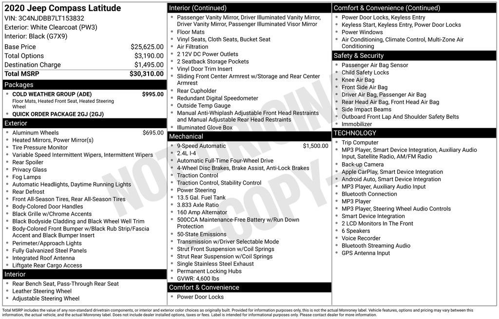 Used 2020 White Jeep Latitude image 25