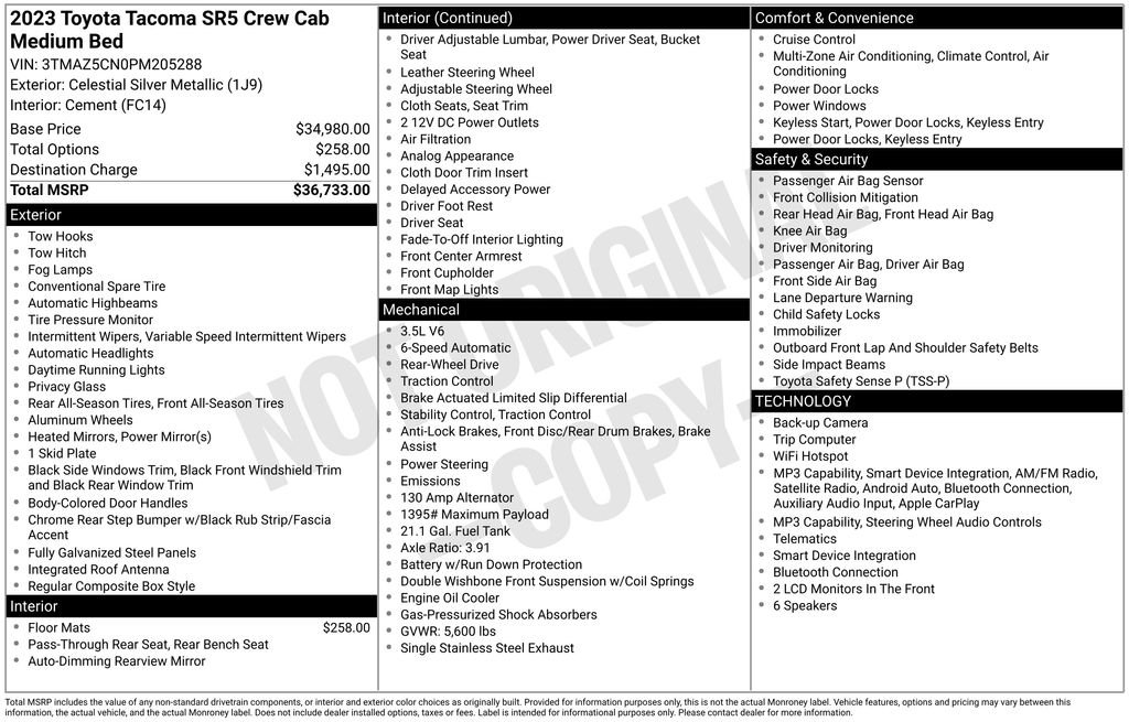 Used 2023 Silver Toyota SR5 image 10