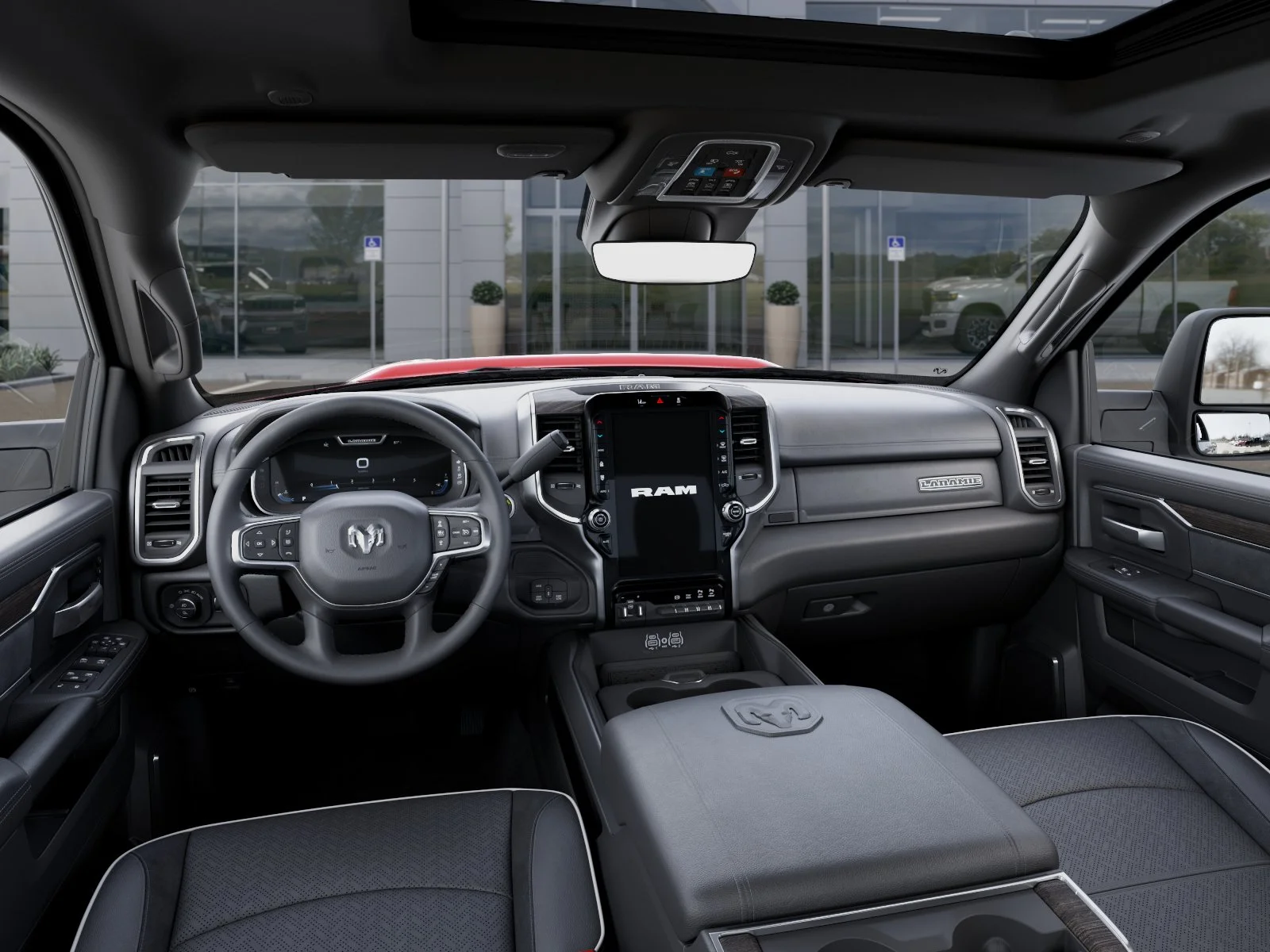 New 2026 Molten Red Pearl-Coat Exterior Paint RAM Laramie image 42