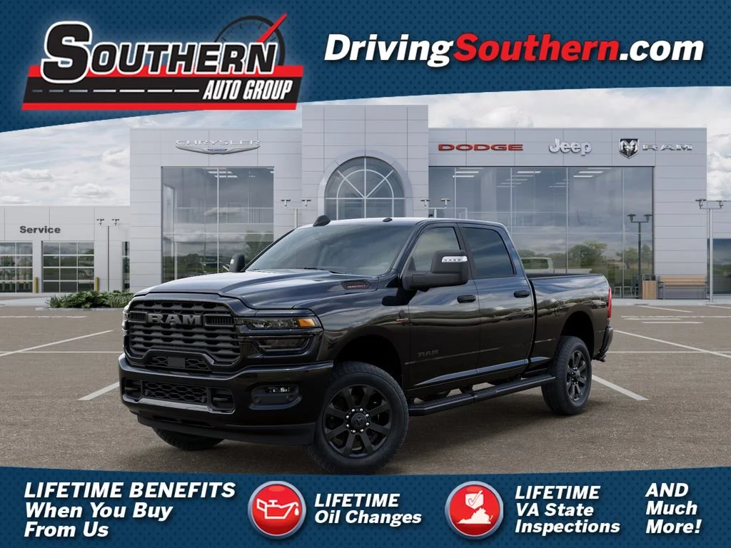 New 2026 Diamond Black Crystal Pearl-Coat Exterior Paint RAM Big Horn image 1
