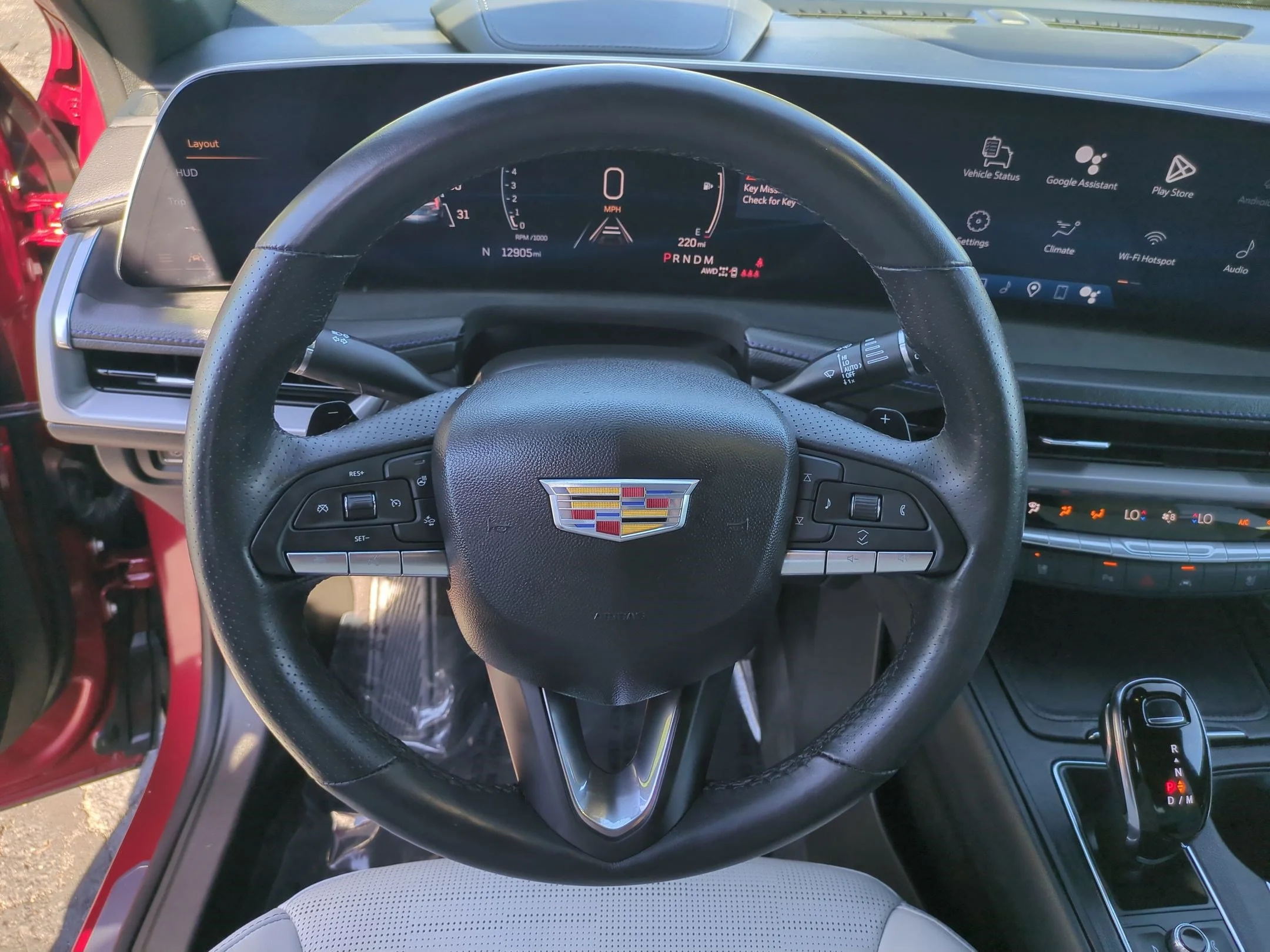 Used 2024 Radiant Red Tintcoat Cadillac AWD Sport image 16