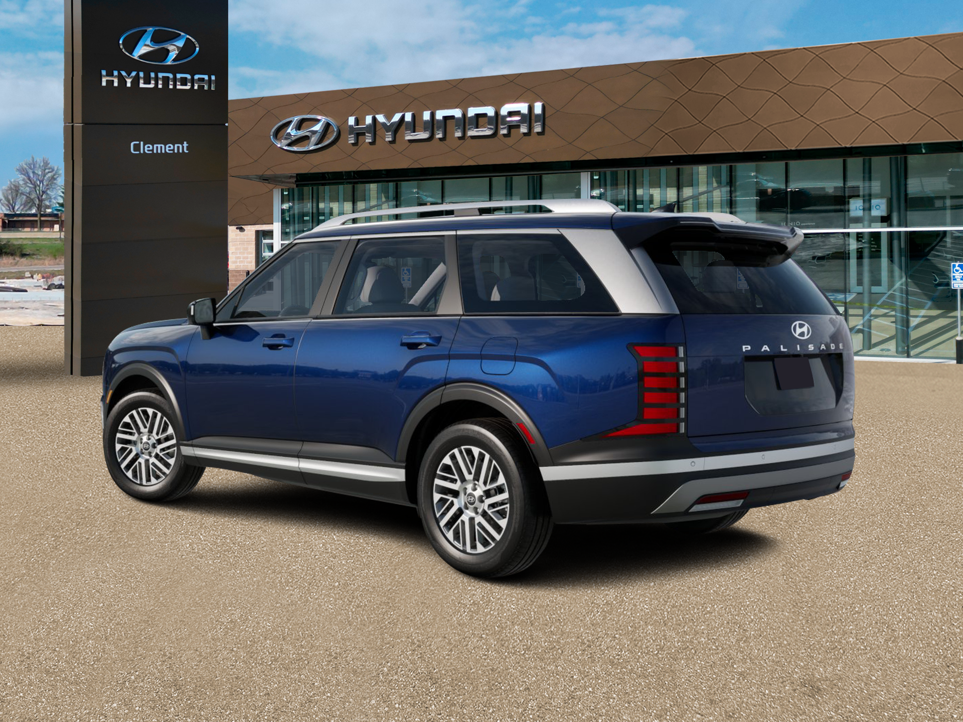New 2026 Blue Hyundai SEL AWD image 4