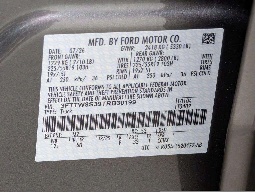 New 2026 Carbonized Gray Metallic Ford Lariat® image 26