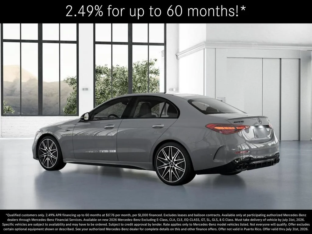 New 2026 MANUFAKTUR Alpine Grey Mercedes-Benz AMG® C 43 4MATIC Sedan image 72