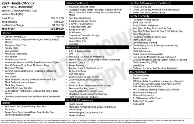 2024 Honda CR-V EX - Photo 66