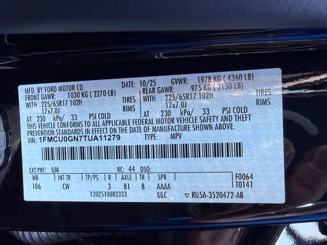 New 2026 Agate Black Metallic Ford Active® image 50