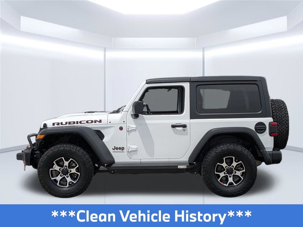 Used 2021 Bright White Clearcoat Jeep Rubicon image 2