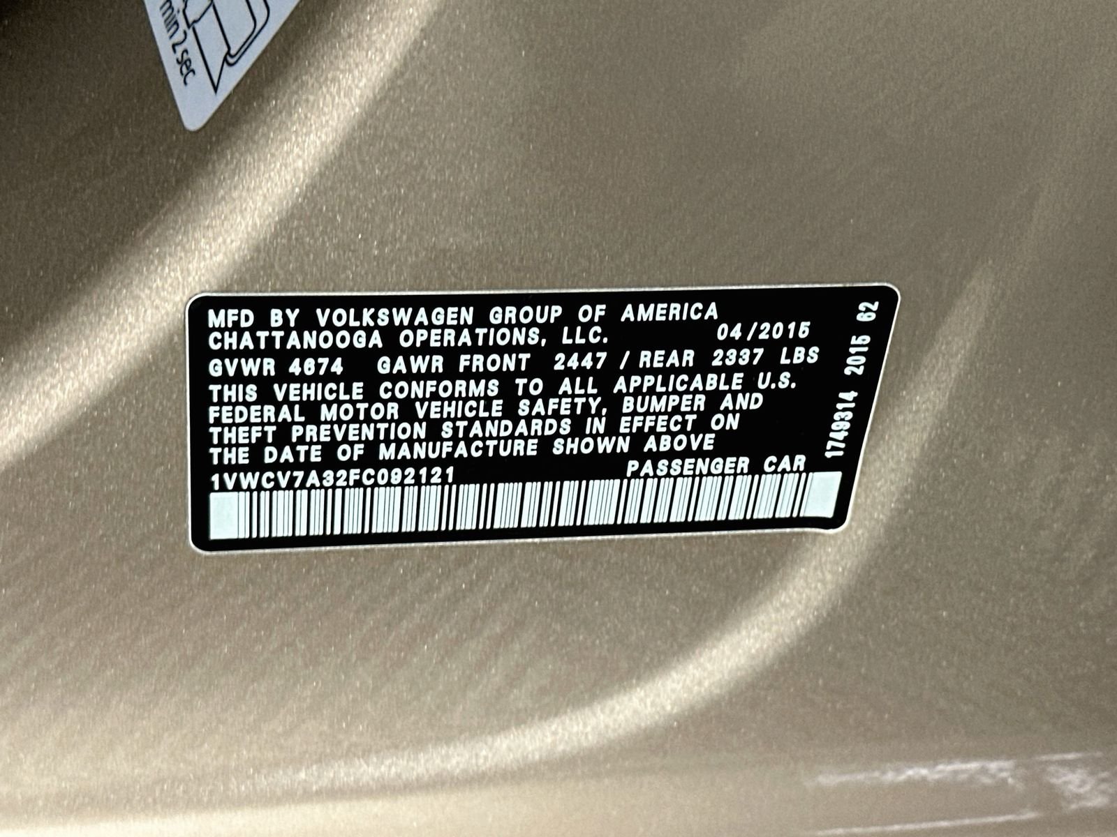 Used 2015 Titanium Volkswagen TDI SEL Premium image 33
