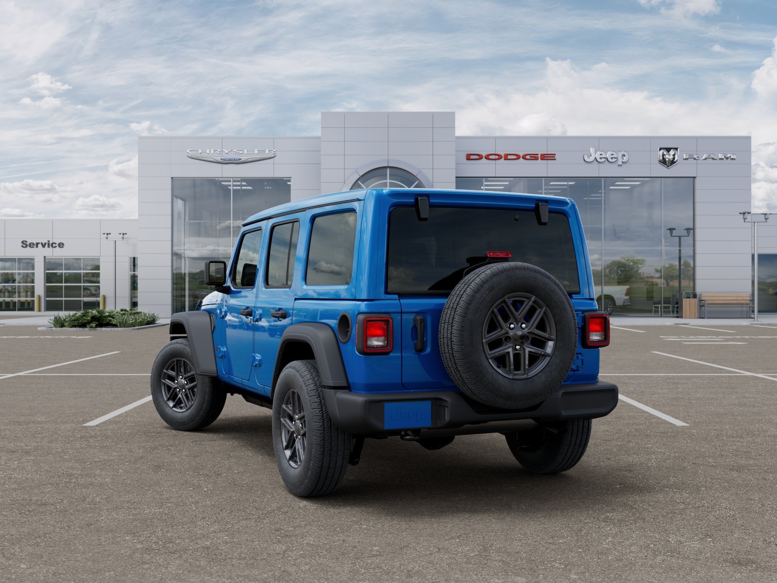 New 2026 Hydro Blue Pearl-Coat Exterior Paint Jeep Sport S image 40