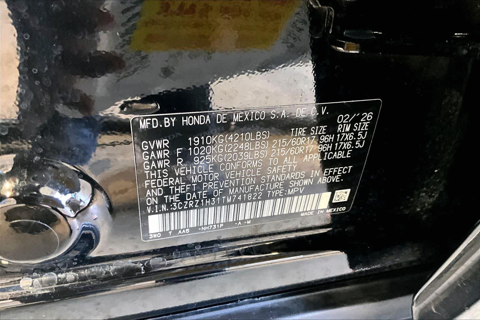 Certified Used 2026 Crystal Black Pearl Honda LX image 18