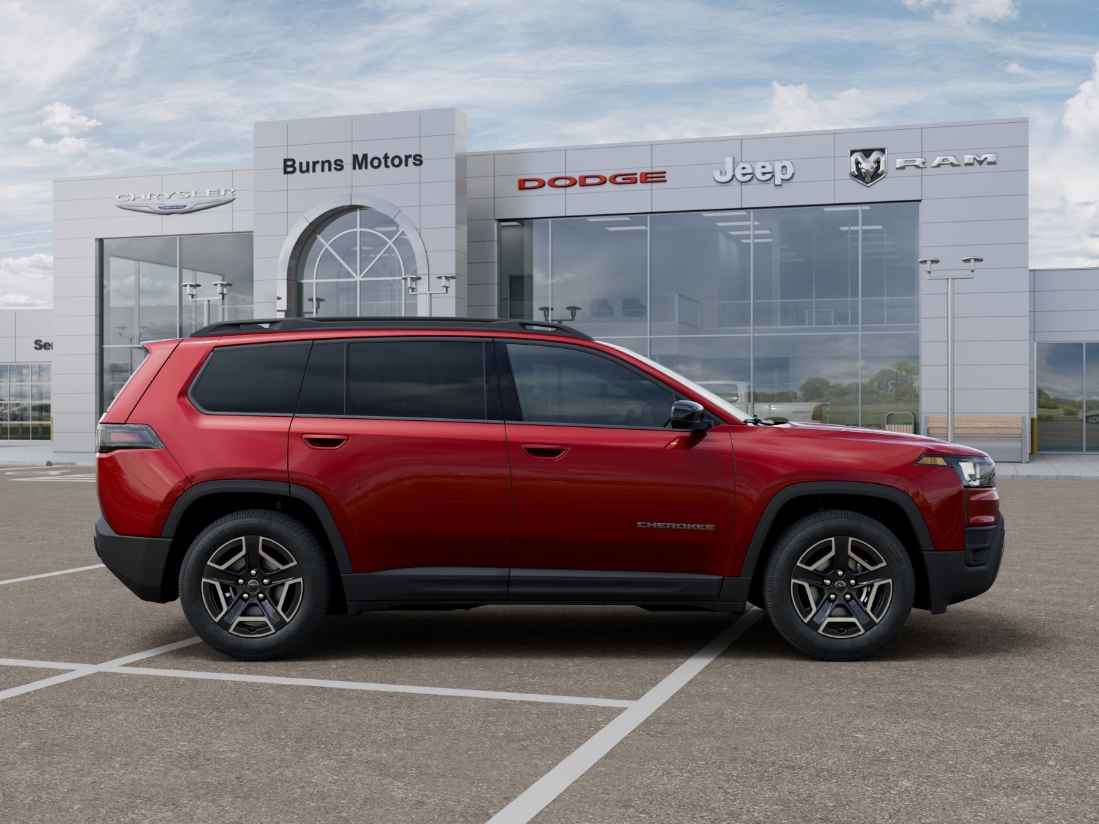 New 2026 Red Hot Pearl-Coat Exterior Paint Jeep Laredo image 47