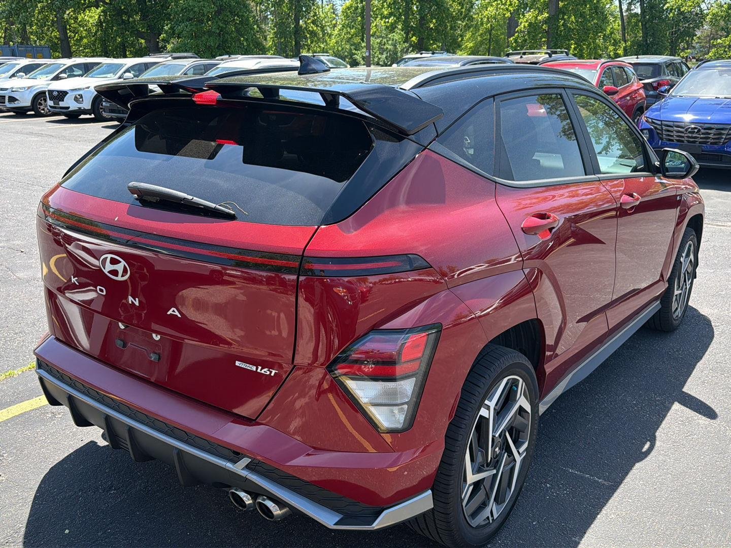 Used 2024 Ultimate Red Metallic w/Black Roof Hyundai N Line image 6
