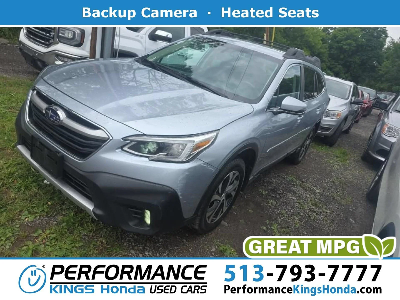 Used 2020 Ice Silver Metallic Subaru Limited image 1