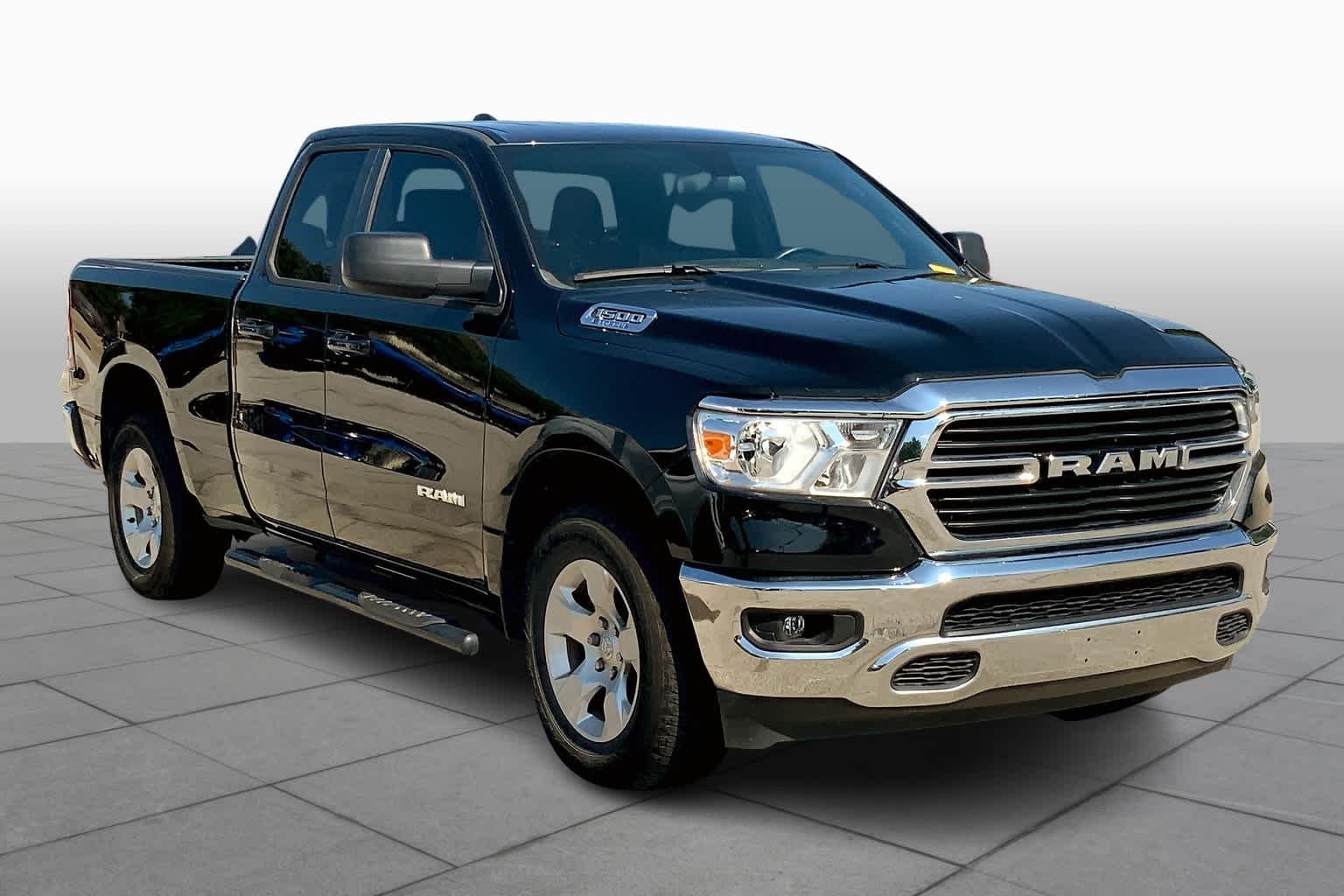 Used 2021 Diamond Black Crystal Pearlcoat Ram Lone Star image 3