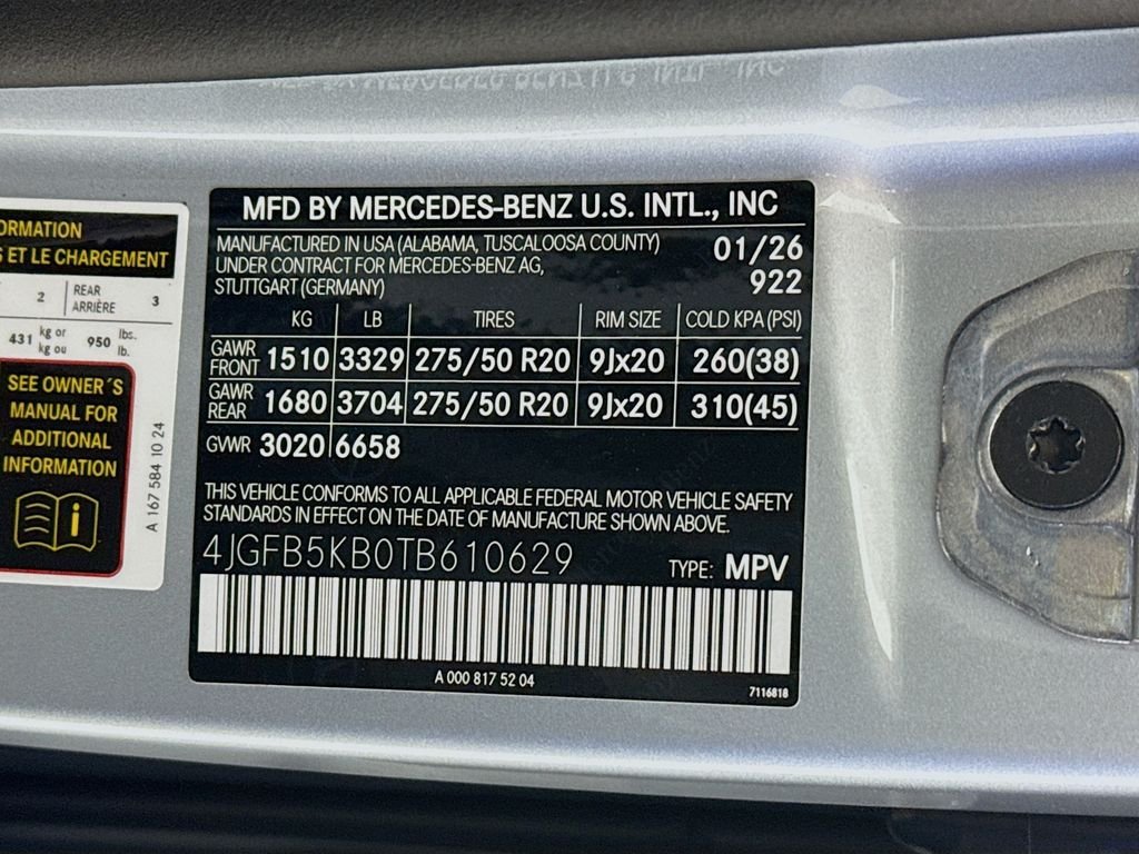 New 2026 Cirrus Silver Metallic Mercedes-Benz GLE 450 image 33