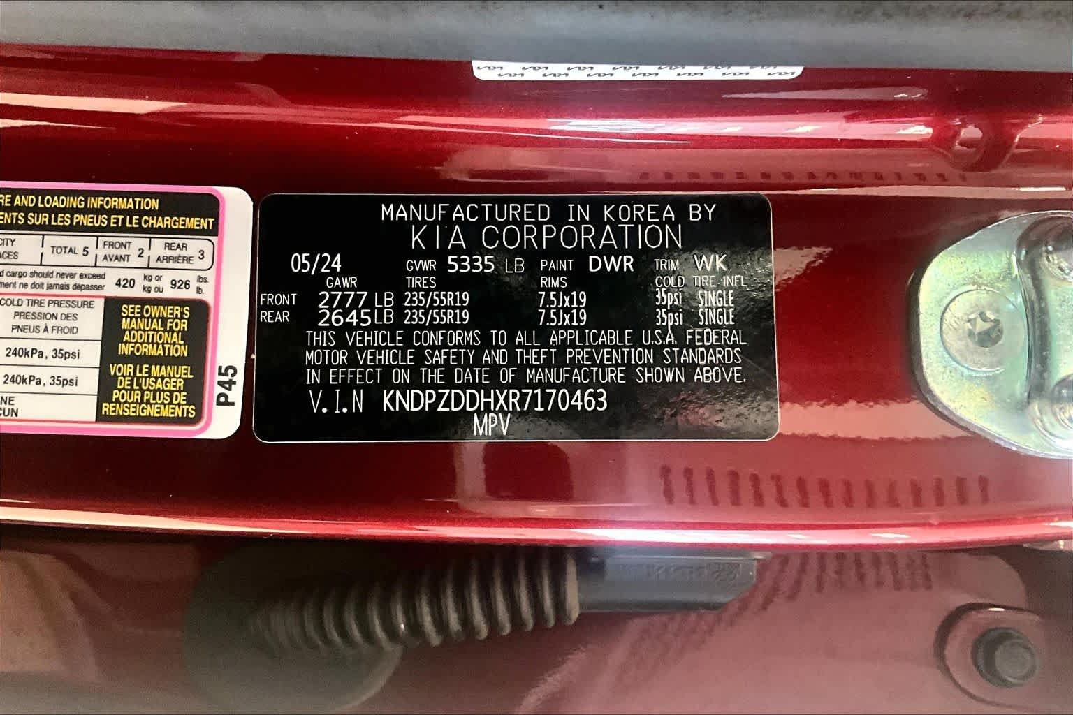 Used 2024 Dawning Red Kia X-Line Prestige image 31