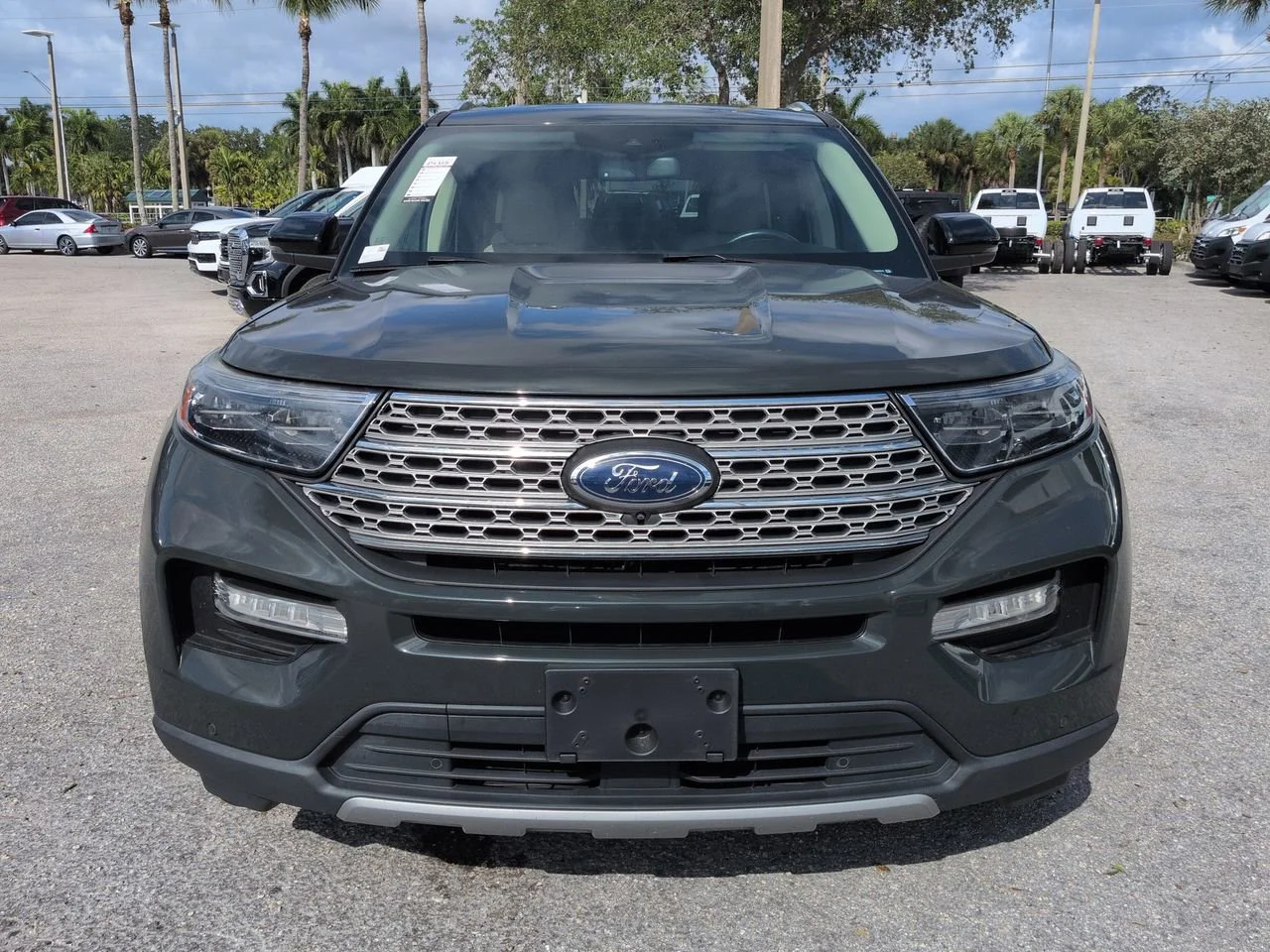 Used 2022 Green Metallic Ford Limited image 3