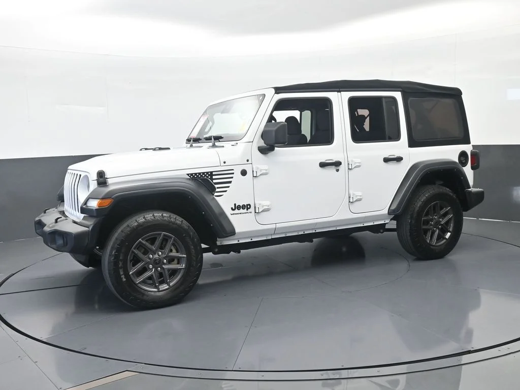 Used 2024 Bright White Clearcoat Jeep Sport S image 2