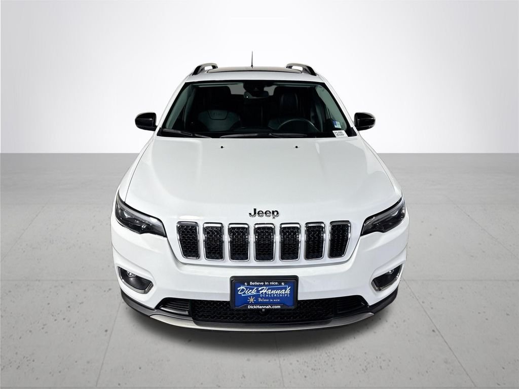 Used 2022 Bright White Clearcoat Jeep Limited image 3