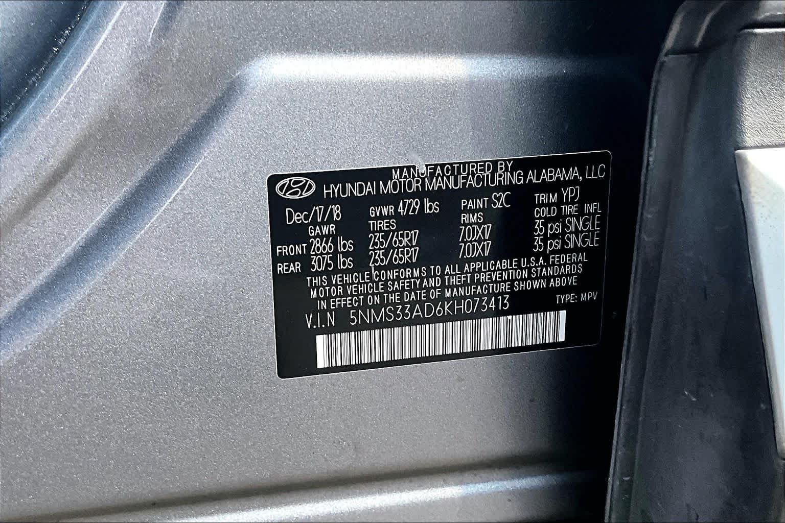 Used 2019 Machine Gray Hyundai SEL image 34