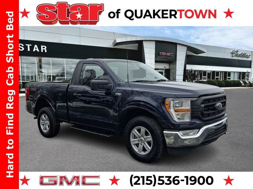 Black 2022 Ford F-150 XL 4WD Pickup Truck Four-Wheel Drive