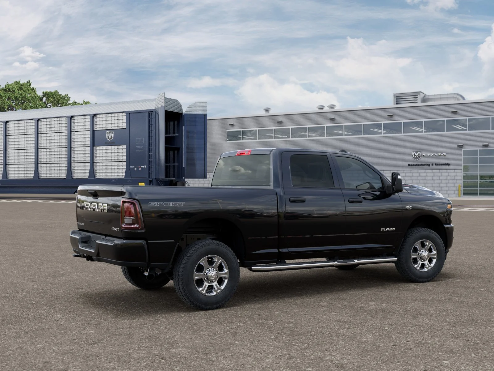 New 2027 Diamond Black Crystal Pearlcoat RAM BIG HORN image 2