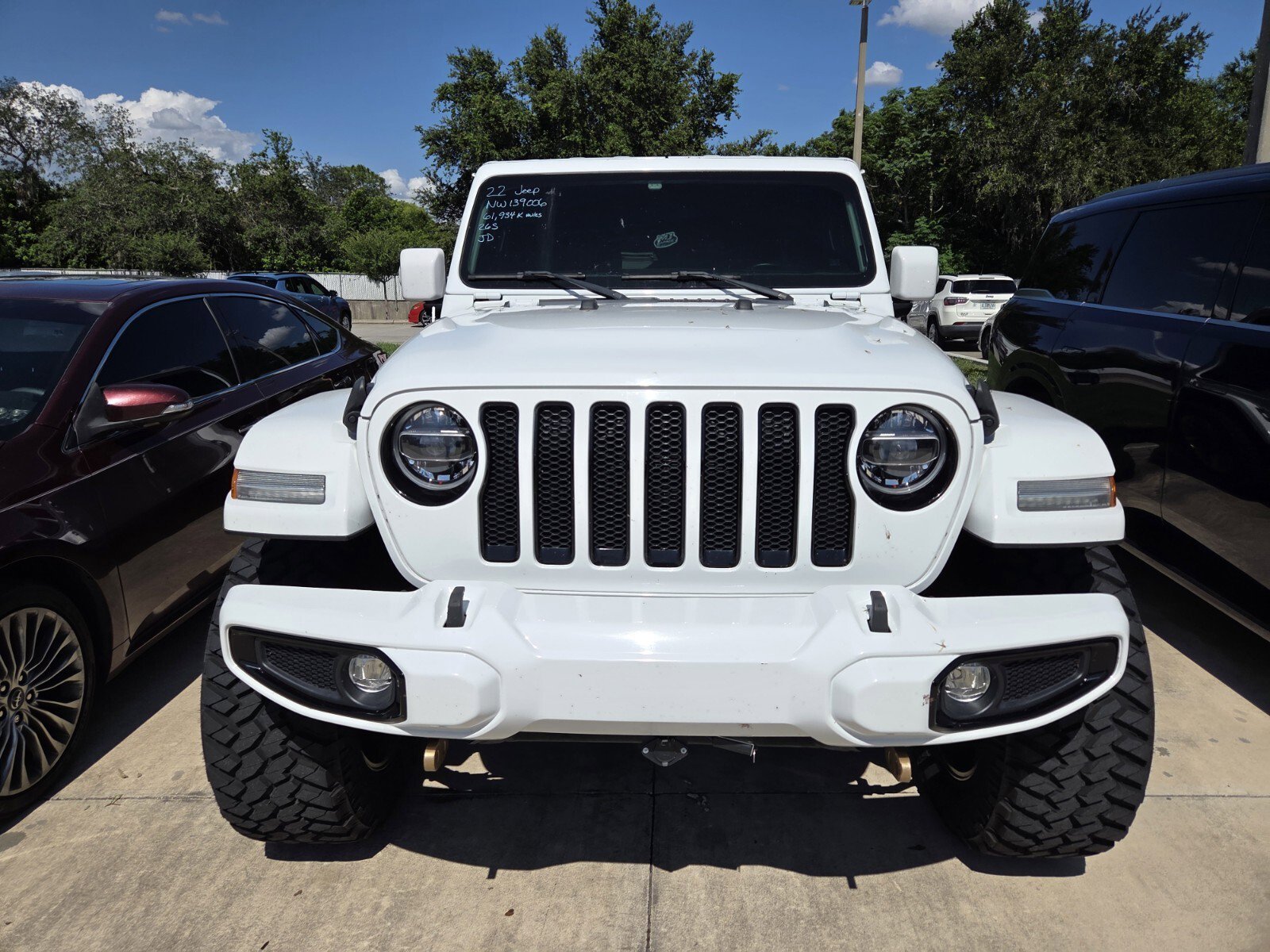 Used 2022 Bright White Clearcoat Jeep Unlimited Sahara High Altitude image 1