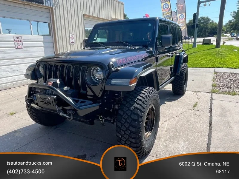 Used 2018 Black Jeep All New Rubicon Sport Utility 4D image 2