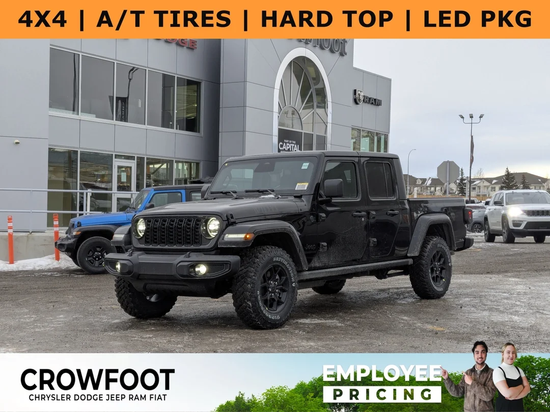 New 2026 Black Jeep Willys - - 4x4 - Off Road Tires - Willys Suspension - Heated Seats & Steering & More! image 1