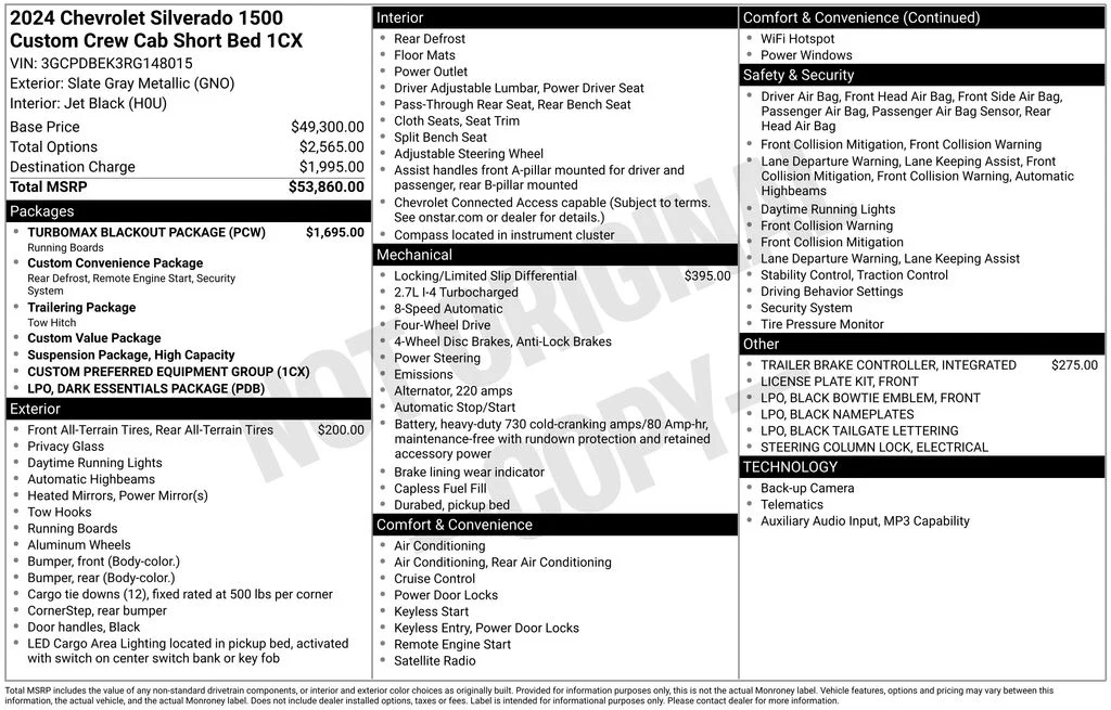 Used 2024 Gray Chevrolet Custom image 26