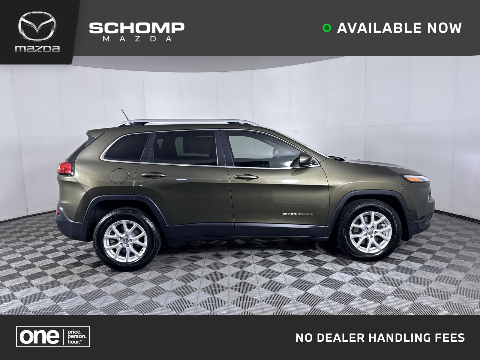 Used 2014 Eco Green Pearlcoat Jeep Latitude image 1