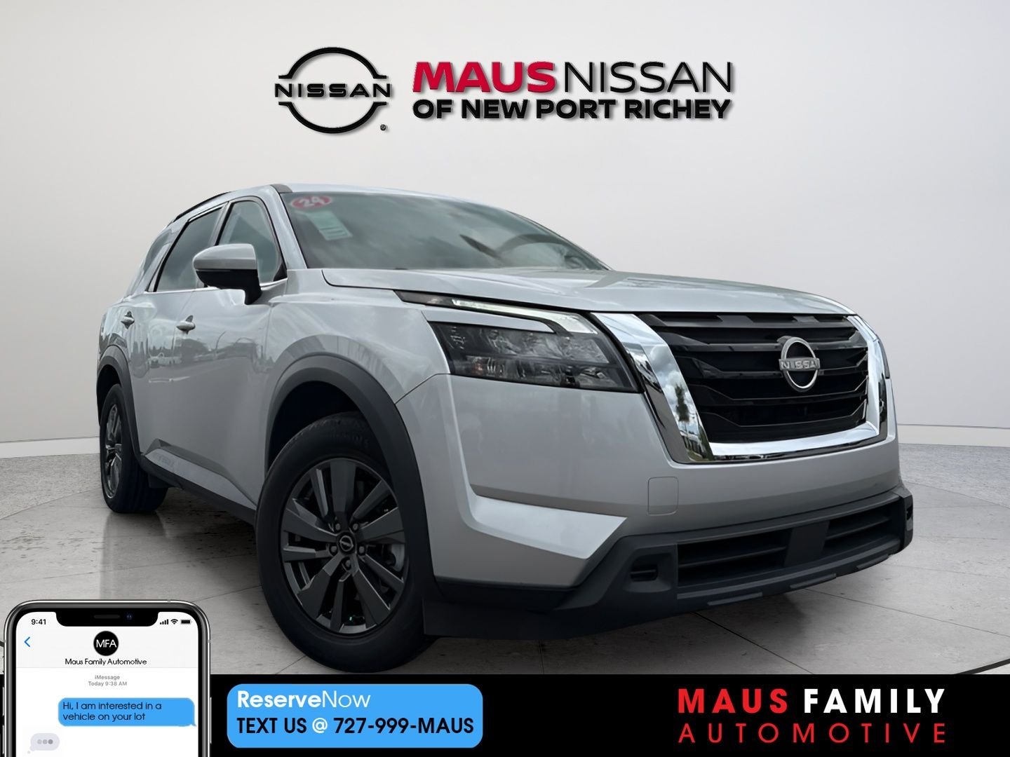 Used 2024 Silver Nissan SV image 1
