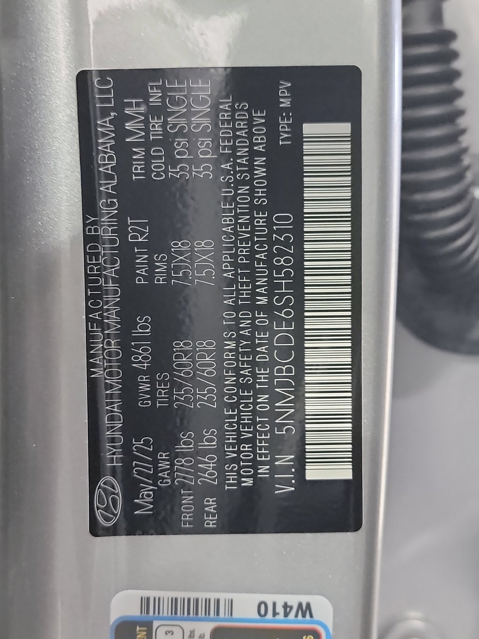 Used 2025 Shimmering Silver Hyundai SEL image 31