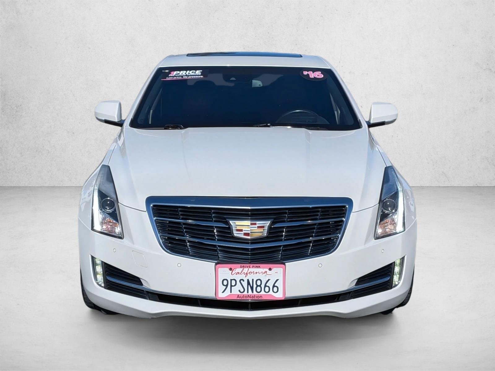 Used 2016 Crystal White Tricoat Cadillac Premium Collection RWD image 2