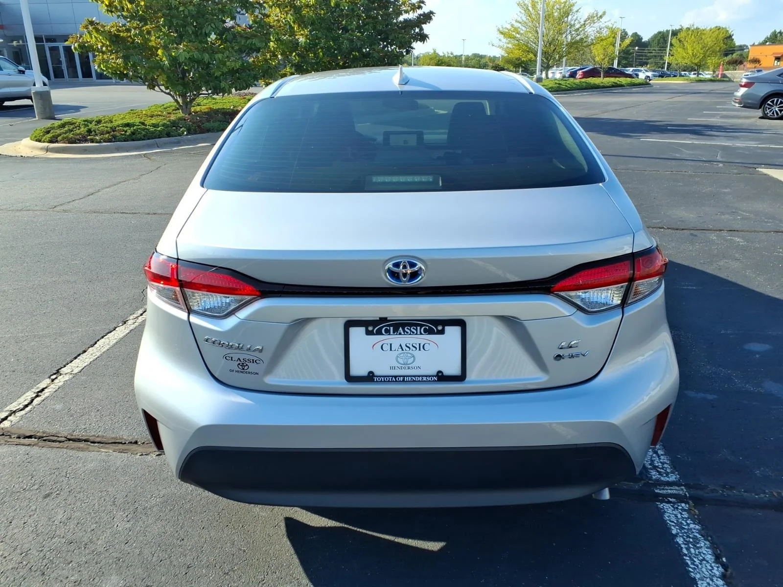 Used 2025 Classic Silver Metallic Toyota Hybrid LE image 8