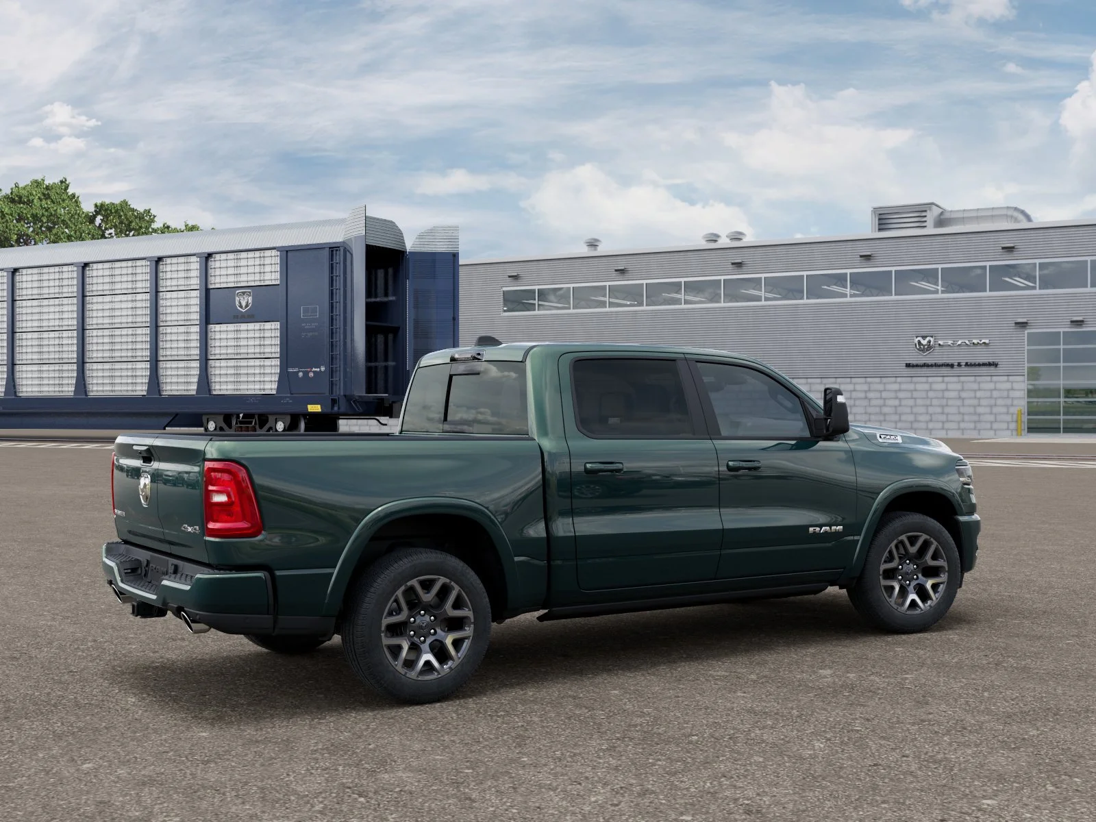New 2027 Serrano-Green Metallic Exterior Paint RAM LARAMIE image 4