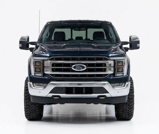 Used 2022 Antimatter Blue Metallic Ford LARIAT image 3