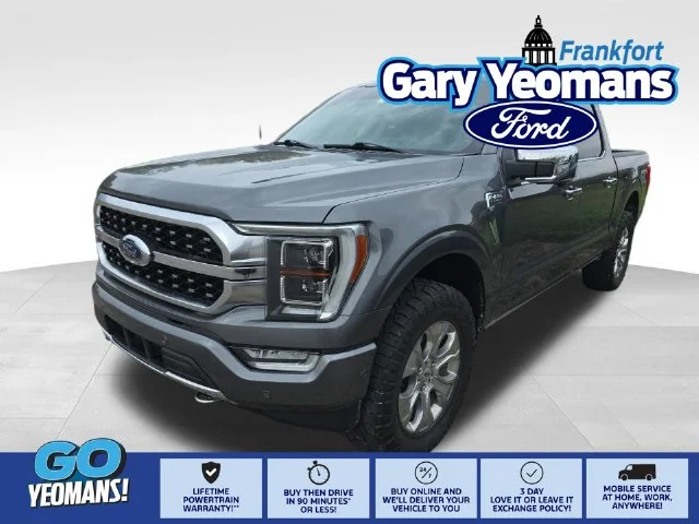 Used 2023 Carbonized Gray Metallic Ford Platinum image 1