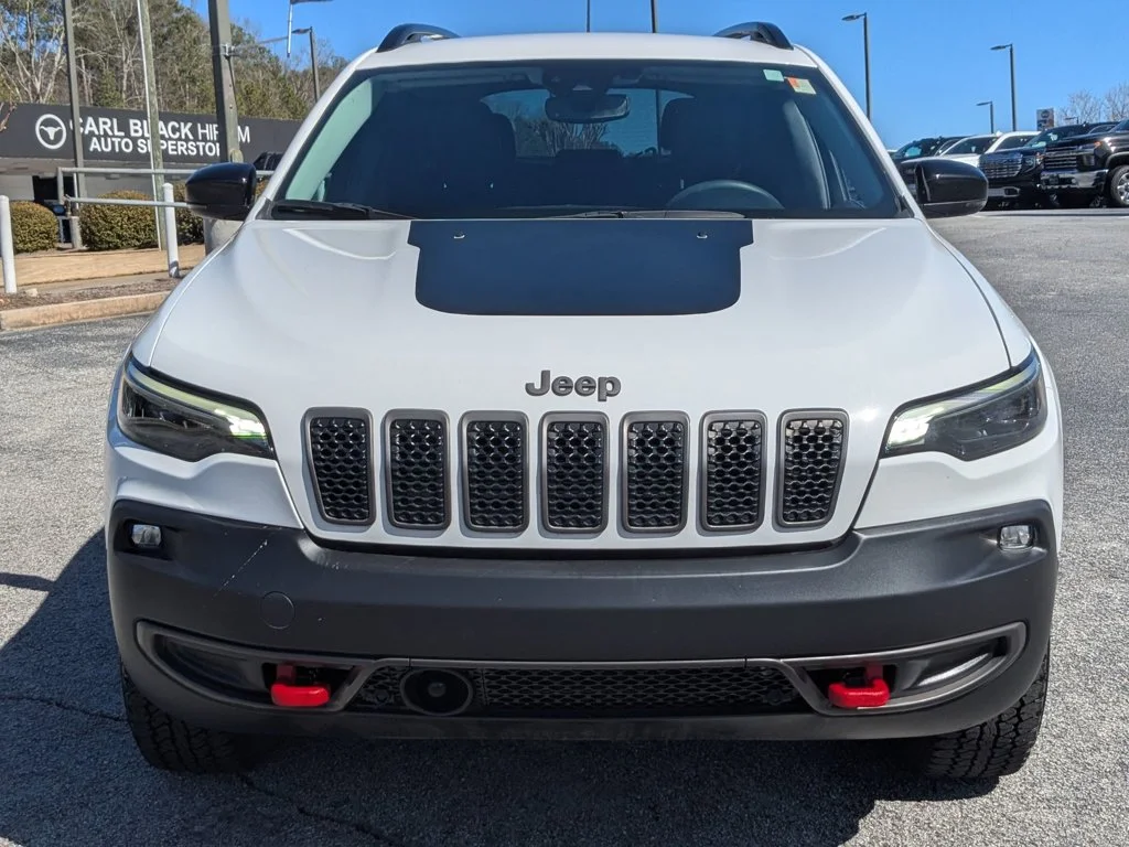 Used 2022 Bright White Clearcoat Jeep Trailhawk image 2