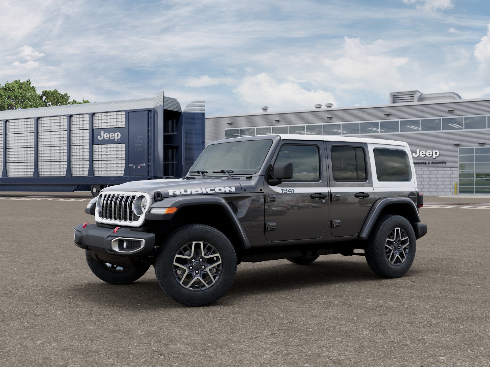 New 2026 Granite Crystal Metallic Clear-Coat Exterior Paint Jeep Sahara image 1