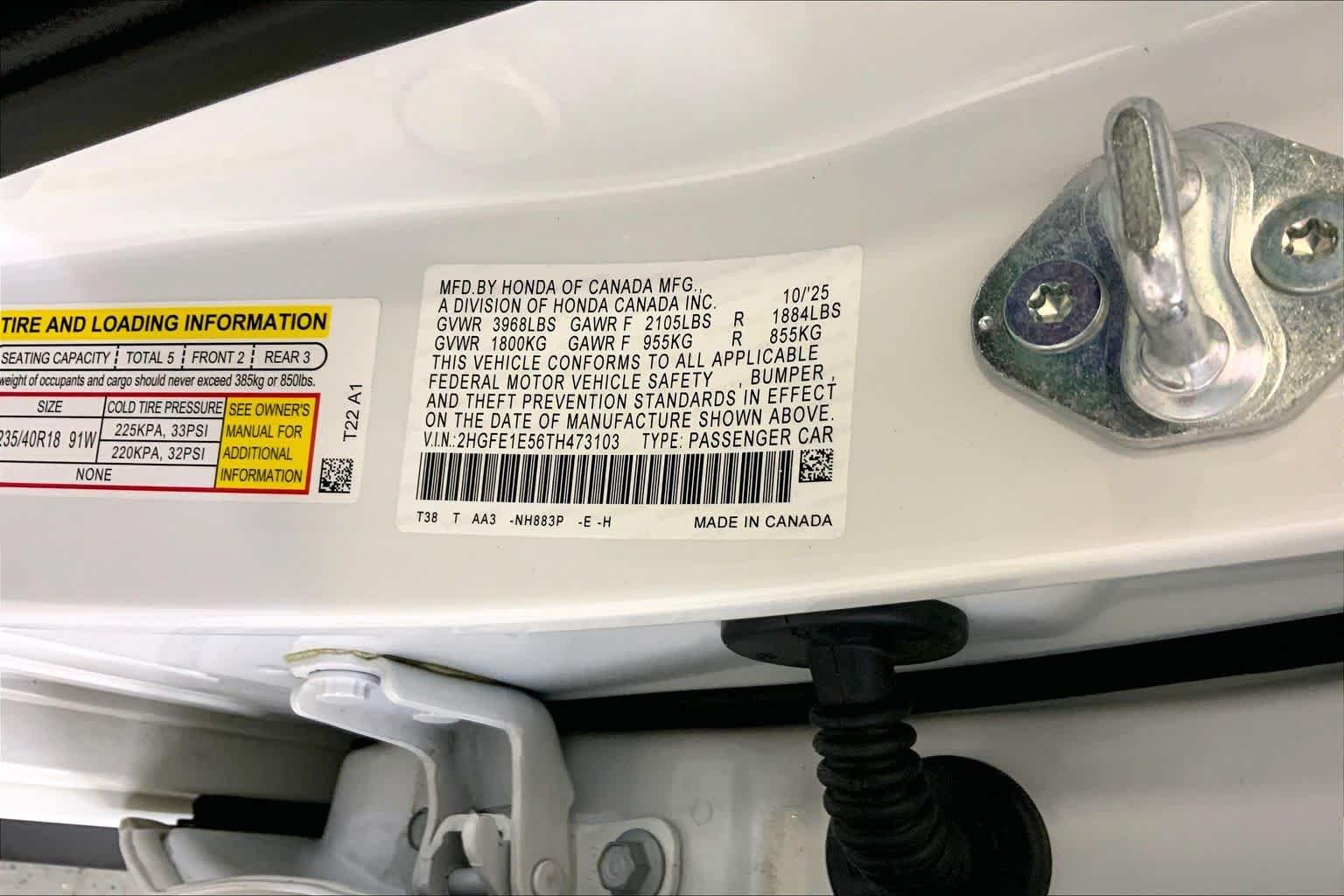 Used 2026 Platinum White Pearl Honda  image 36