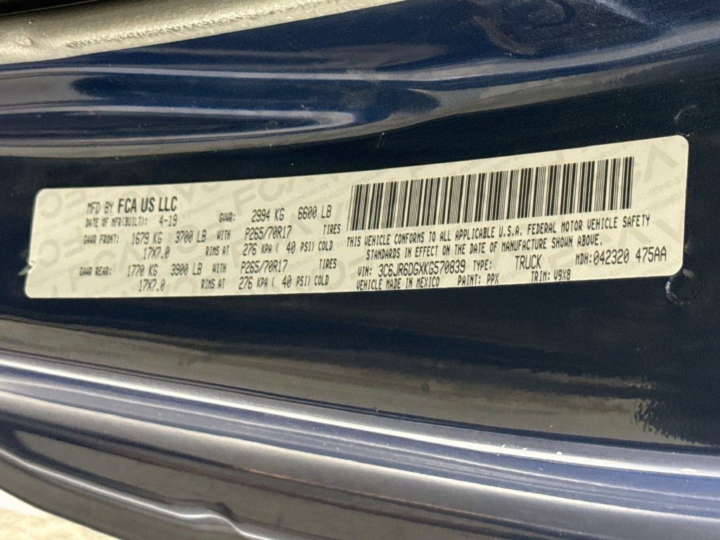 Used 2019 Patriot Blue Pearlcoat Ram Tradesman image 31