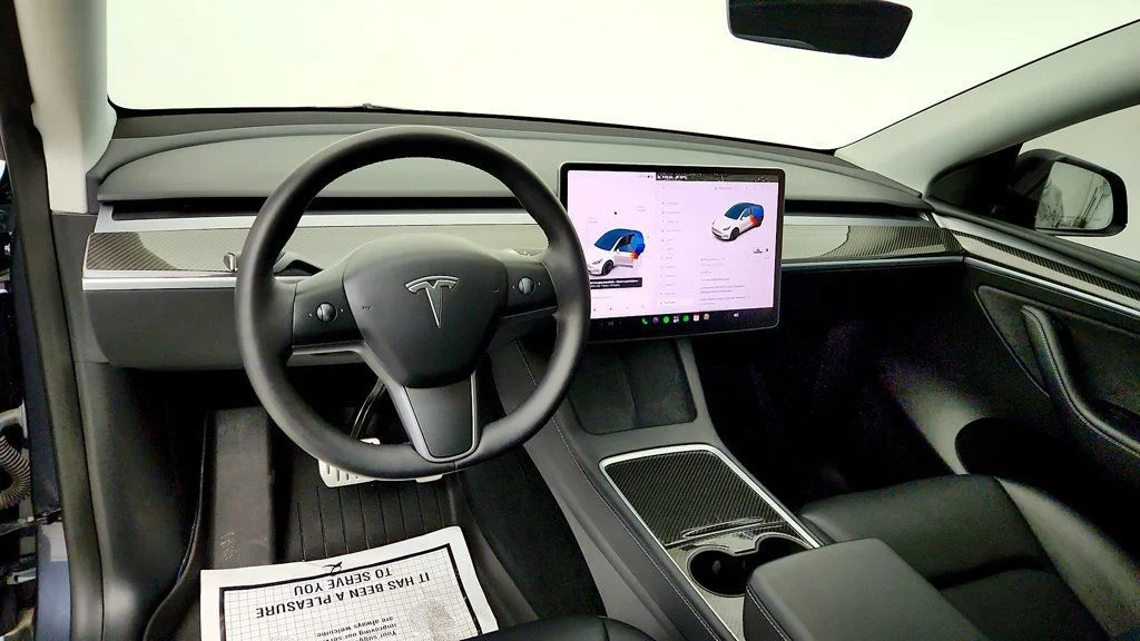 Used 2023 Midnight Silver Metallic Tesla Performance AWD image 13