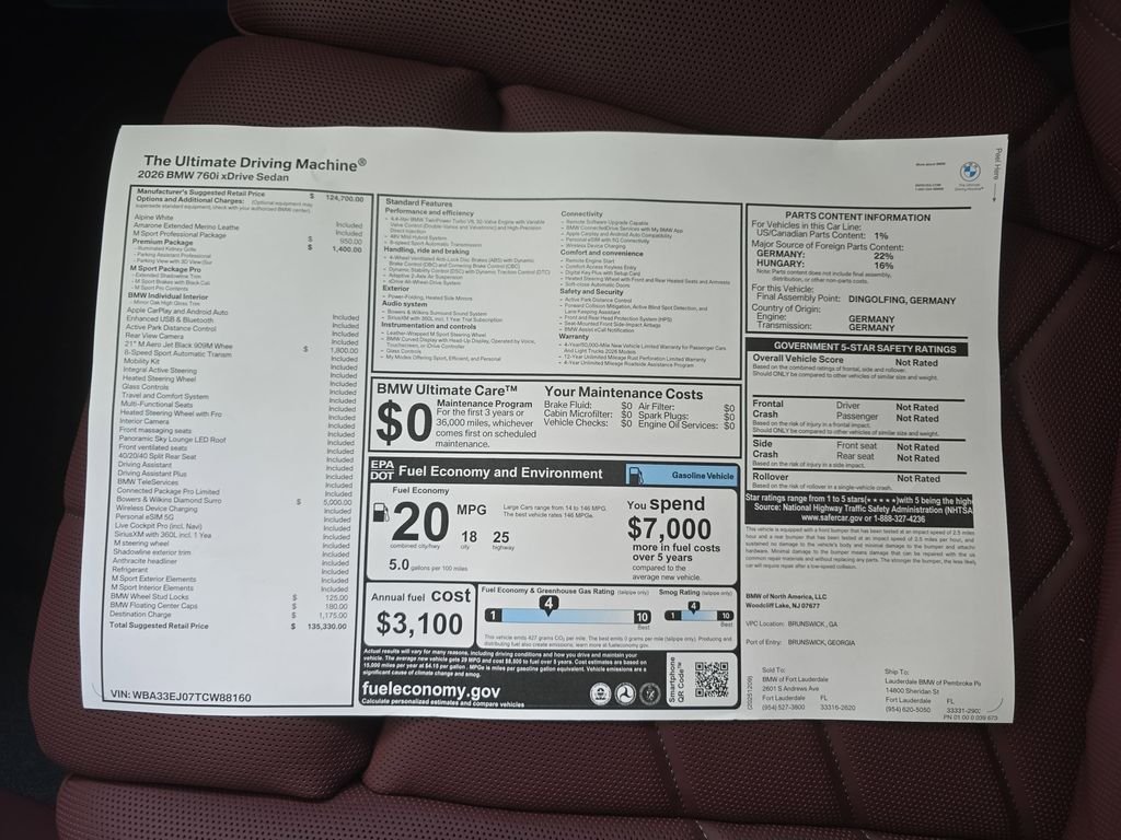 2026 BMW 7 Series 760i - Photo 26