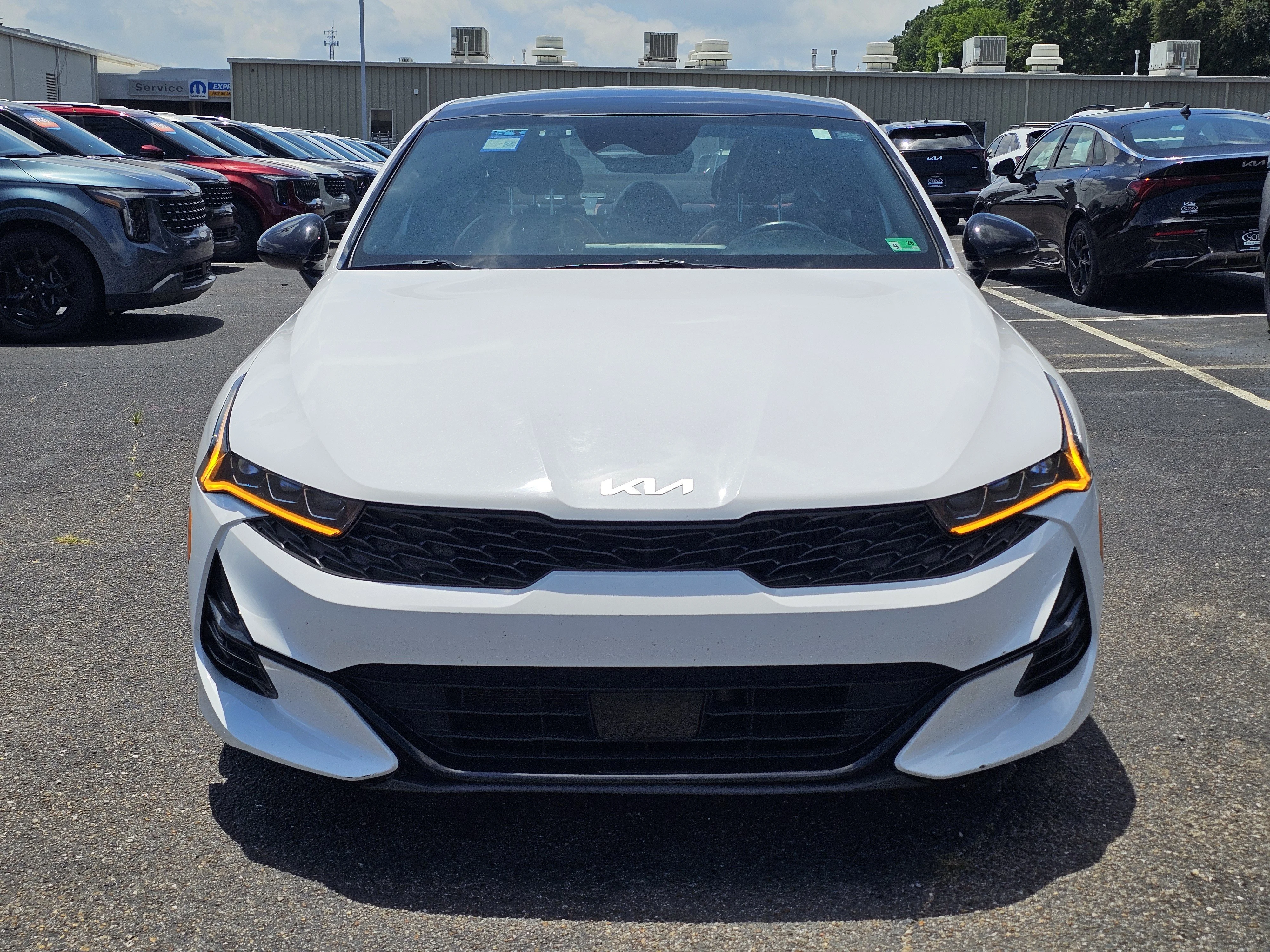Used 2022 Glacial White Pearl Kia GT-Line image 2