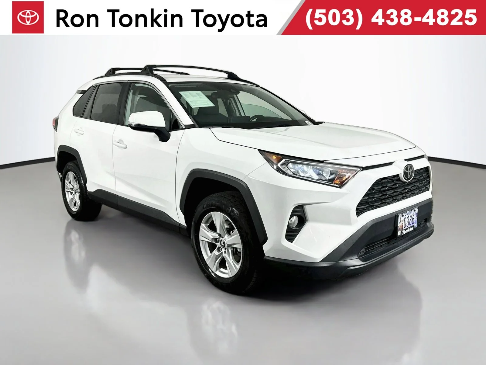 Used 2021 Super White Toyota XLE image 1