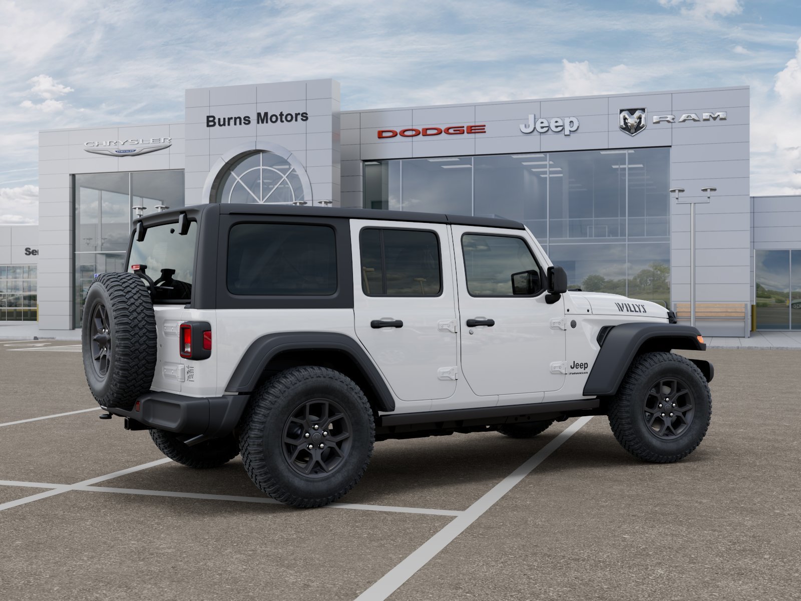 New 2026 Bright White Clearcoat Jeep Willys 4-Door image 4