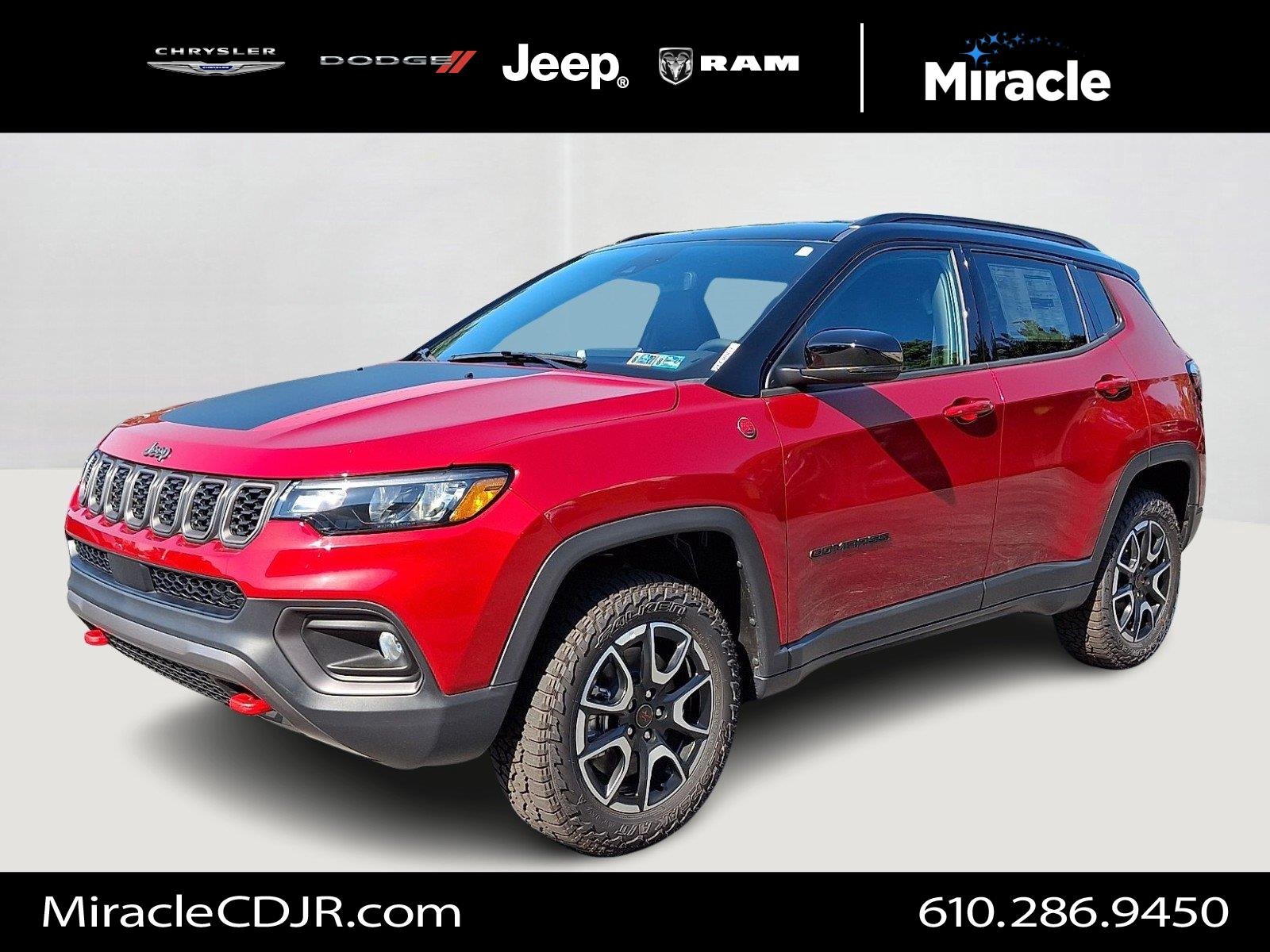 New 2026 Red Hot Pearl-Coat Exterior Paint Jeep Trailhawk image 1
